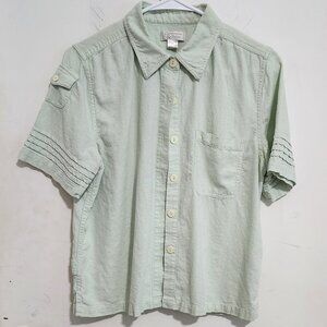 Christopher & Banks Ladies Short Sleeve Top, Size L